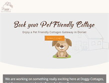 Tablet Screenshot of doggycottages.co.uk